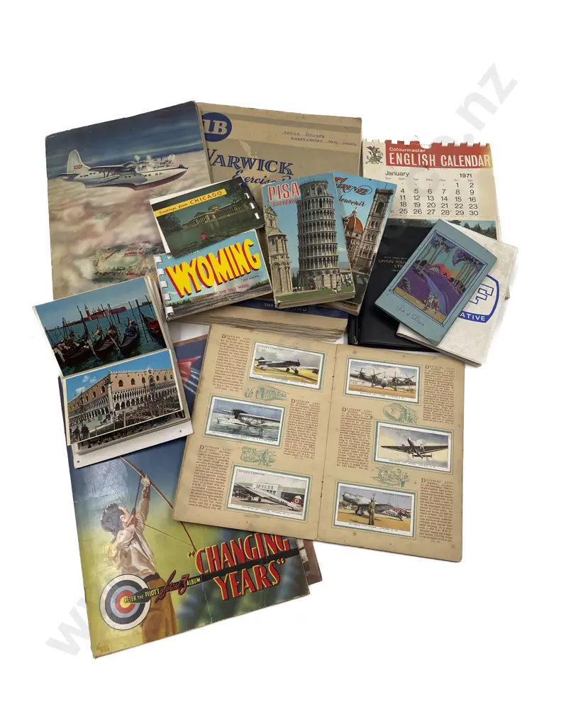 Quantity of Souvenir Postcard Albums & Cereal Card Albums Image 1++