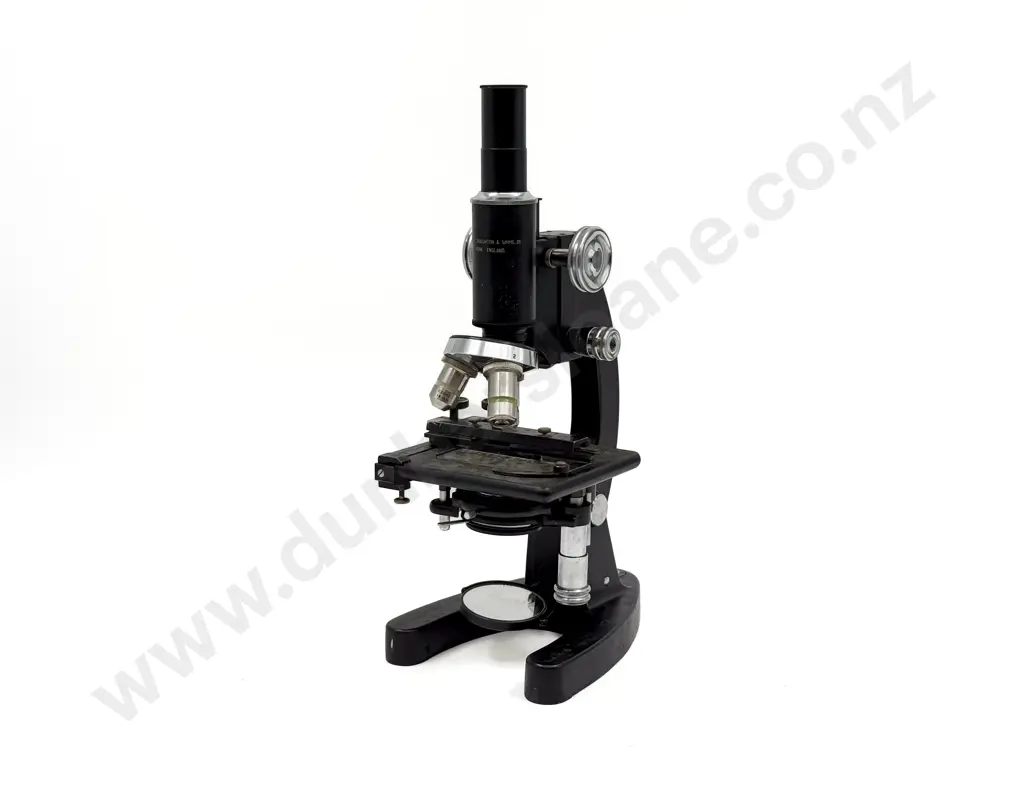 Vintage Mahogany Cased T & S Microscope Image 1++