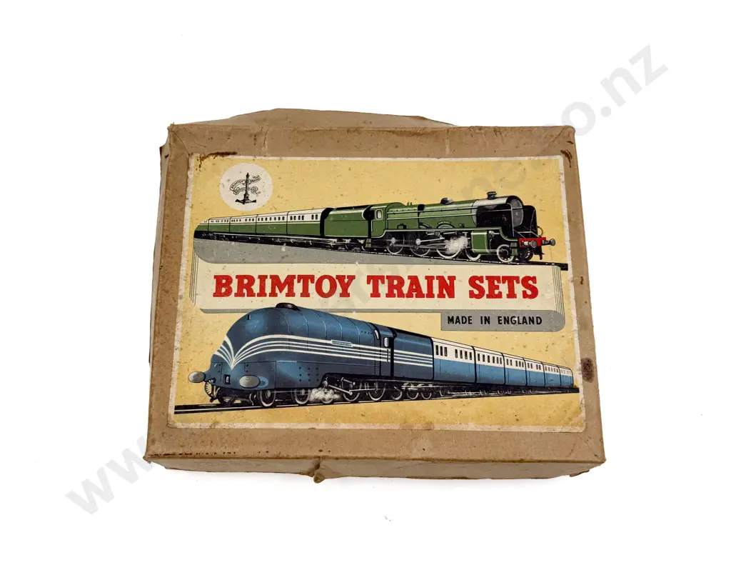 Vintage English Brimtoy Train Set in Original Box Image 1++