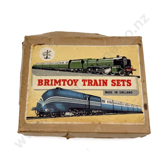 Vintage English Brimtoy Train Set in Original Box
