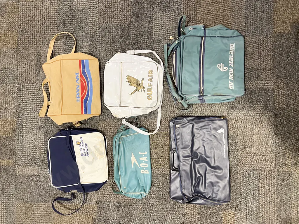 Quantity of Assorted Airline Advertising Bags Image 1++