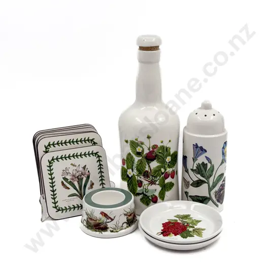Quantity of Assorted Portmerion incl Ceramic Bottle