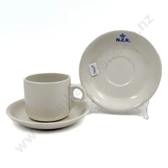 Crown Lynn NZR Cup & Two Saucers