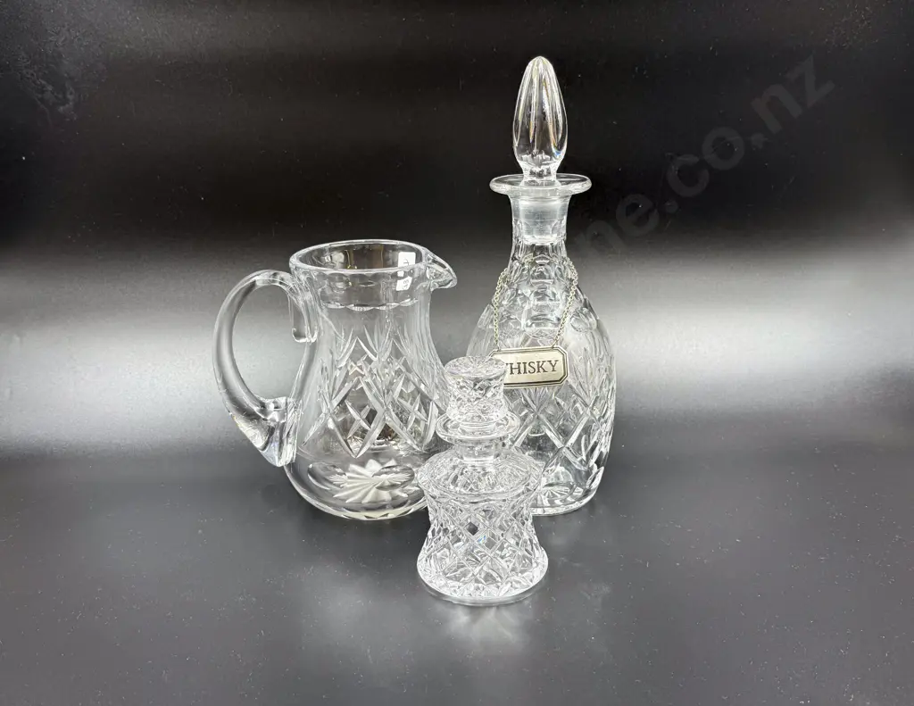 Crystal Decanter with Jug & Other Image 1++