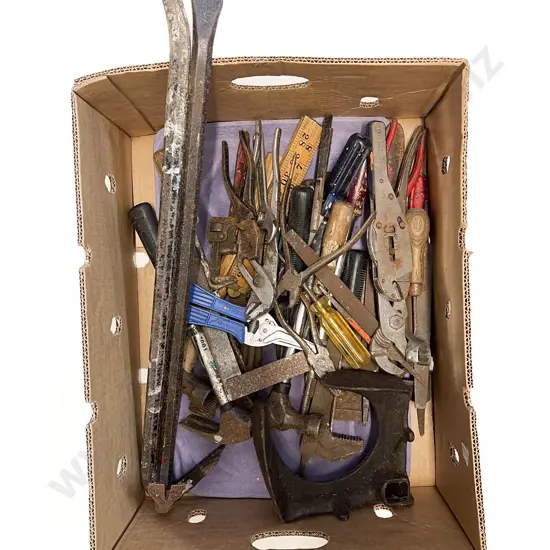Box Quantity of Assorted Vintage Tools