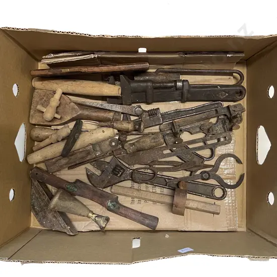 Box of Assorted Vintage Tools