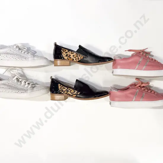 Miss Sofie Leopard Print Shoes and Two Pairs of Deuce Bloom Sneakers