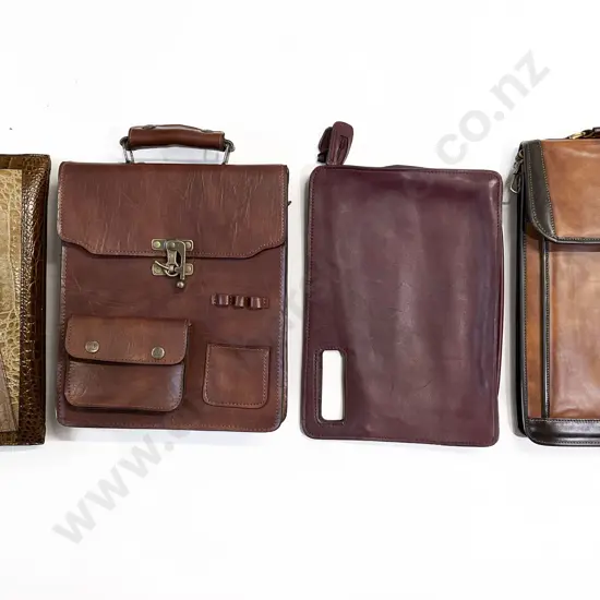 Leather Satchel together with Leather Ladies Handbag & Two Others