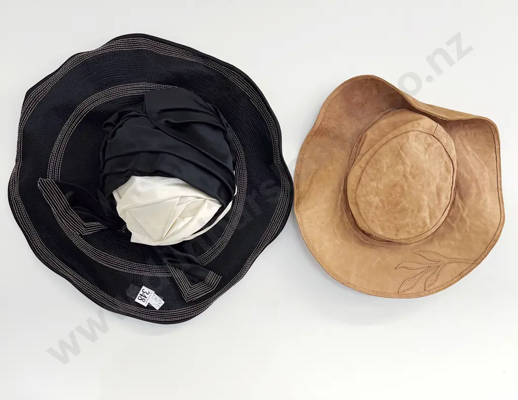Rhonda Knight Ladies Dress Hat and Leather Hat Image 1++