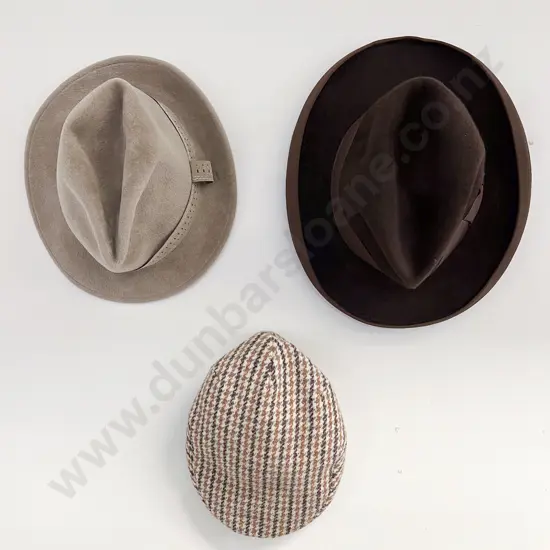 Cashmere Burberrys Cheese Cutter's Cap together with Collection of Others