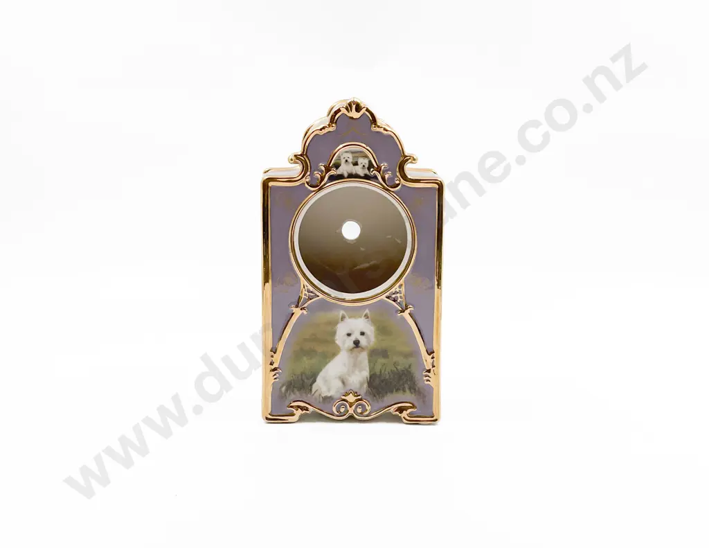 Debbie Gillingham "Loyal Companion" Heirloom Porcelain Clock Image 1++