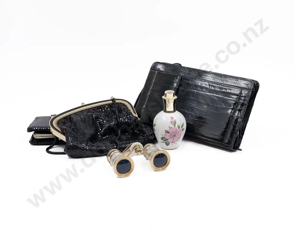 MOP Opera Glasses Oroton Purse Eel Skin Clutch Limoges Atomiser & Other Image 1++