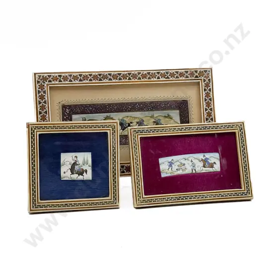 Three Assorted Framed Mughal Works