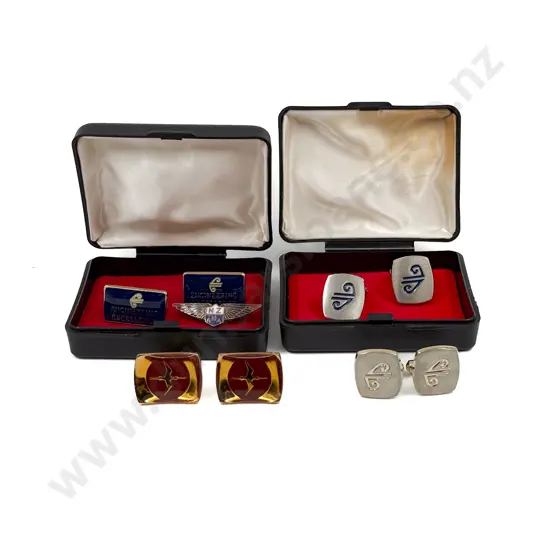 NZAMA Aviation Badge with Quantity of Air NZ Cufflinks