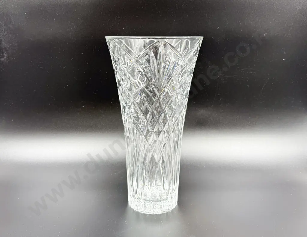 Boxed Italian Crystal Vase & Assorted Glassware Image 1++