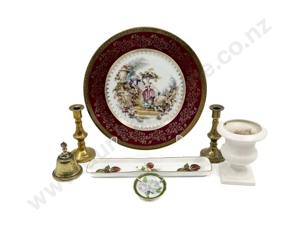 Spode Vase & Assorted together with Glazed Knick Knack Cabinet Image 1++
