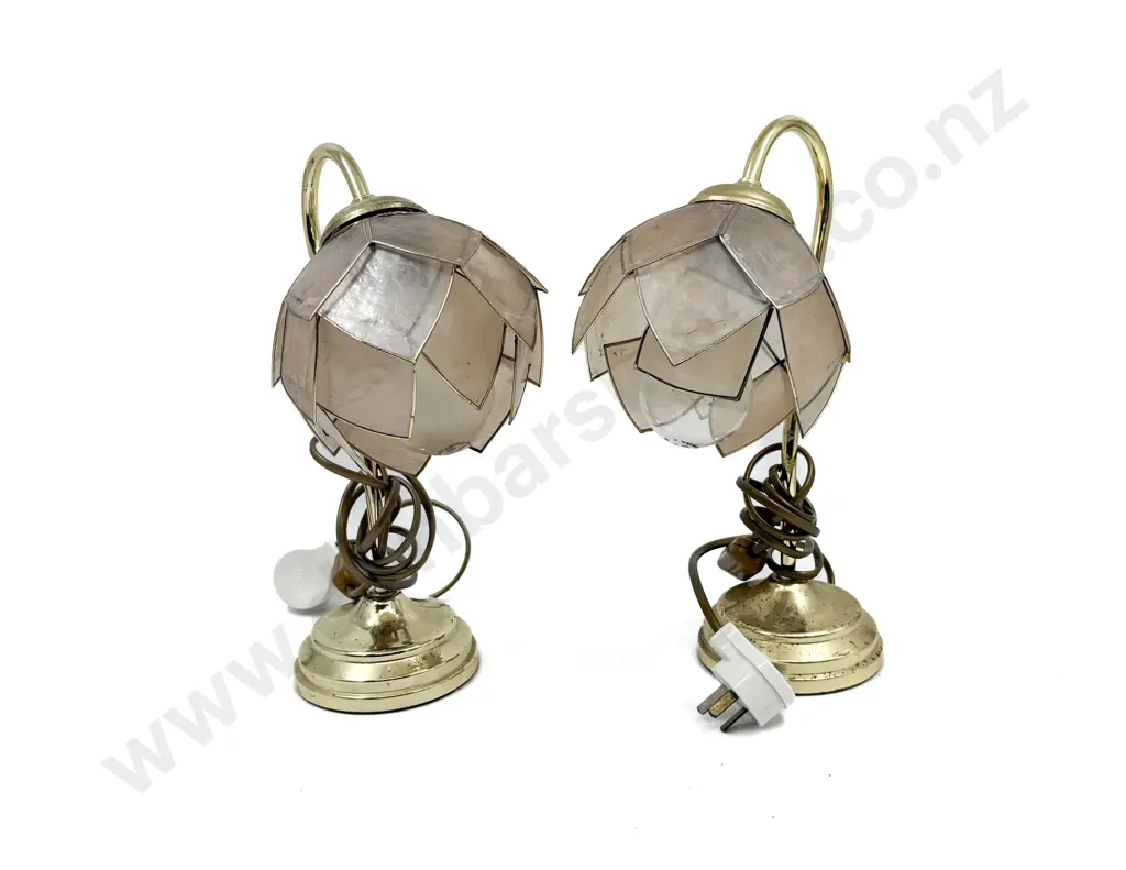 Four Brass Table Lamps Image 1++