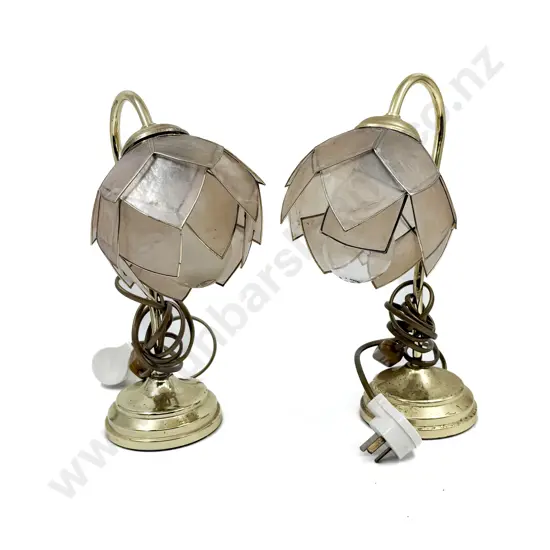 Four Brass Table Lamps