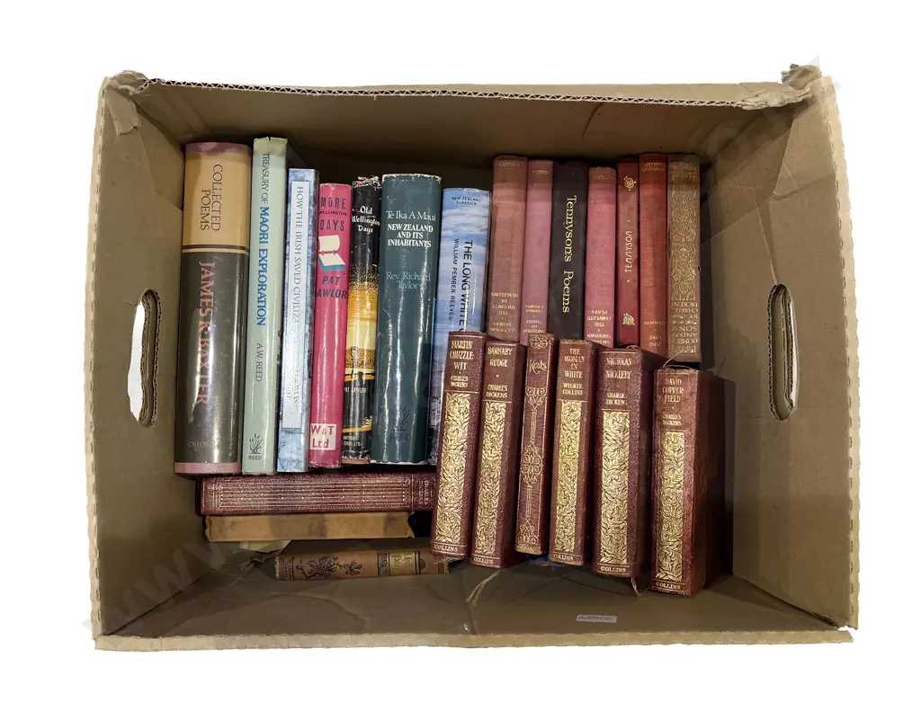 Box of Assorted Books Image 1++
