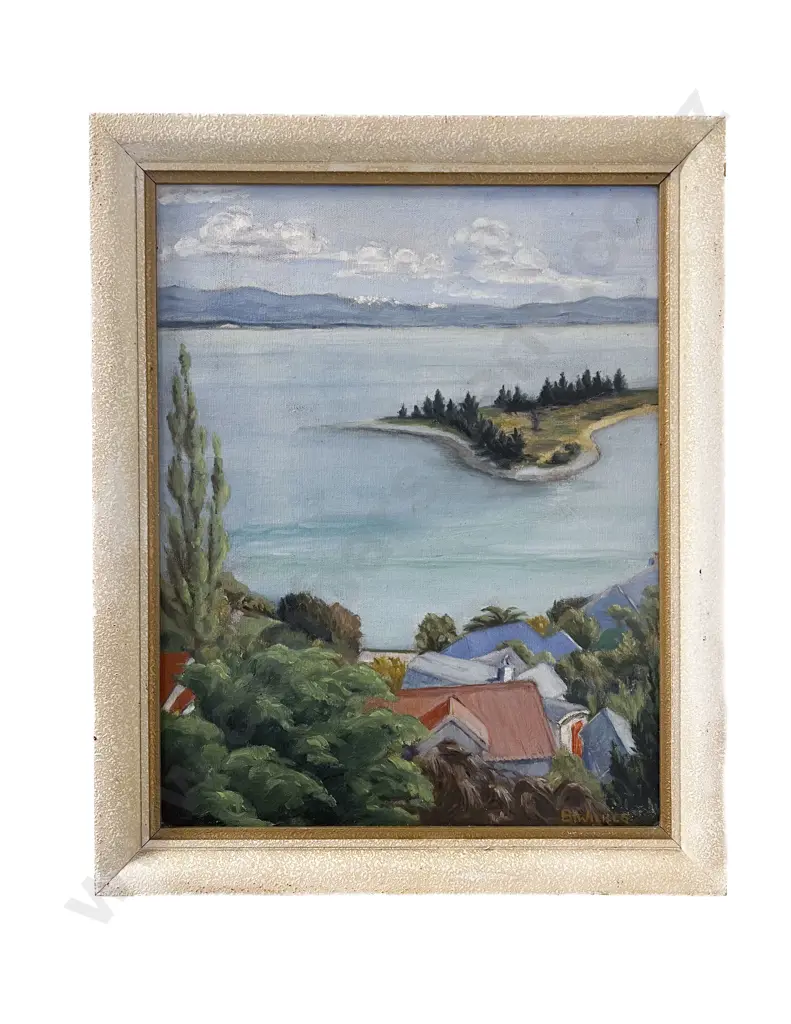 V. Wilkes - Hilltop View - Oil on Board Image 1++
