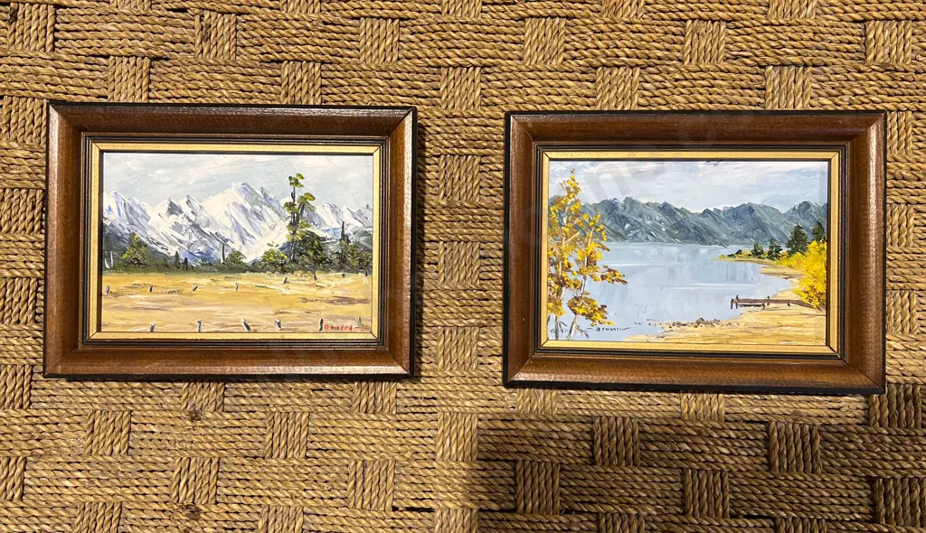 Two Small NZ Oil Landscapes Image 1++