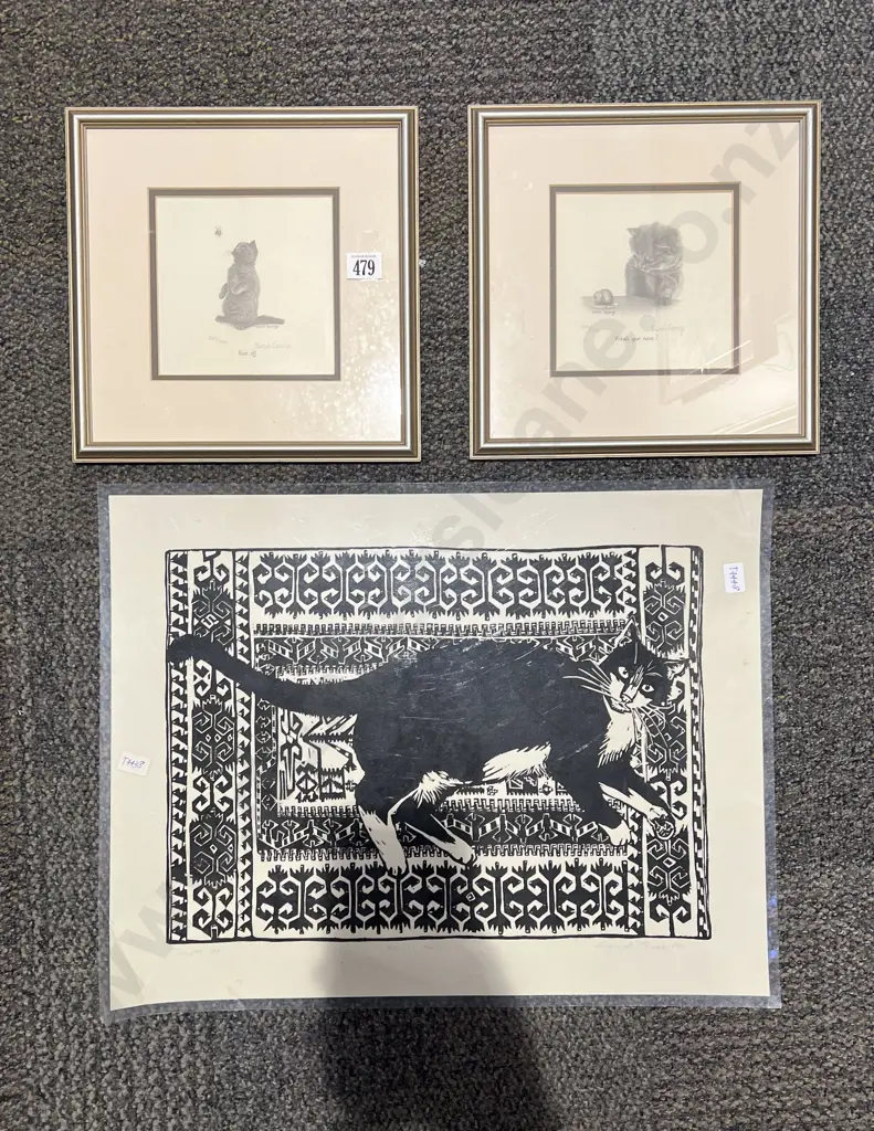 Pair of Sarah George Ltd Edition Prints together with Laminated Print Image 1++
