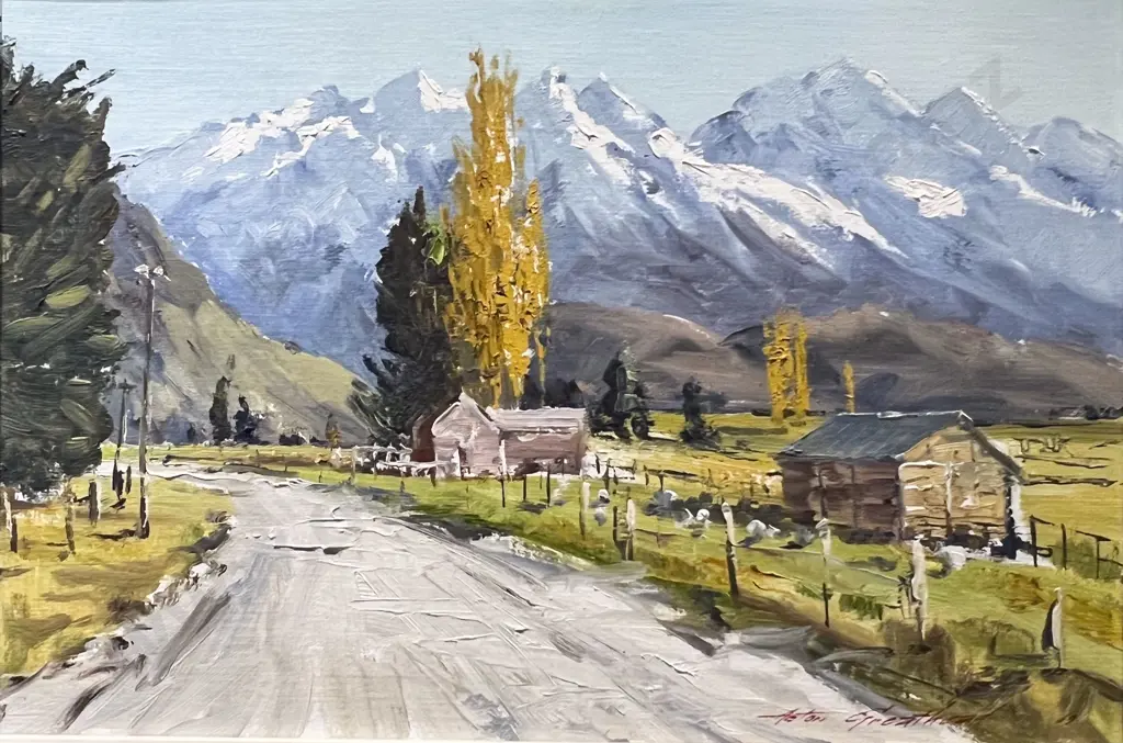Aston Greathead - "Wanaka Road" - Oil on Board Image 1++