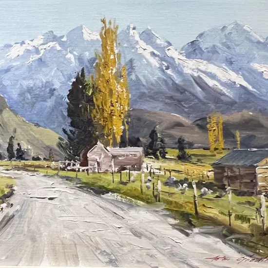 Aston Greathead - "Wanaka Road" - Oil on Board