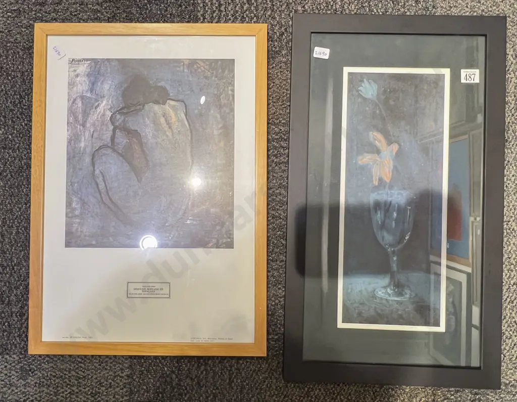 Two Framed Picasso Prints Image 1++