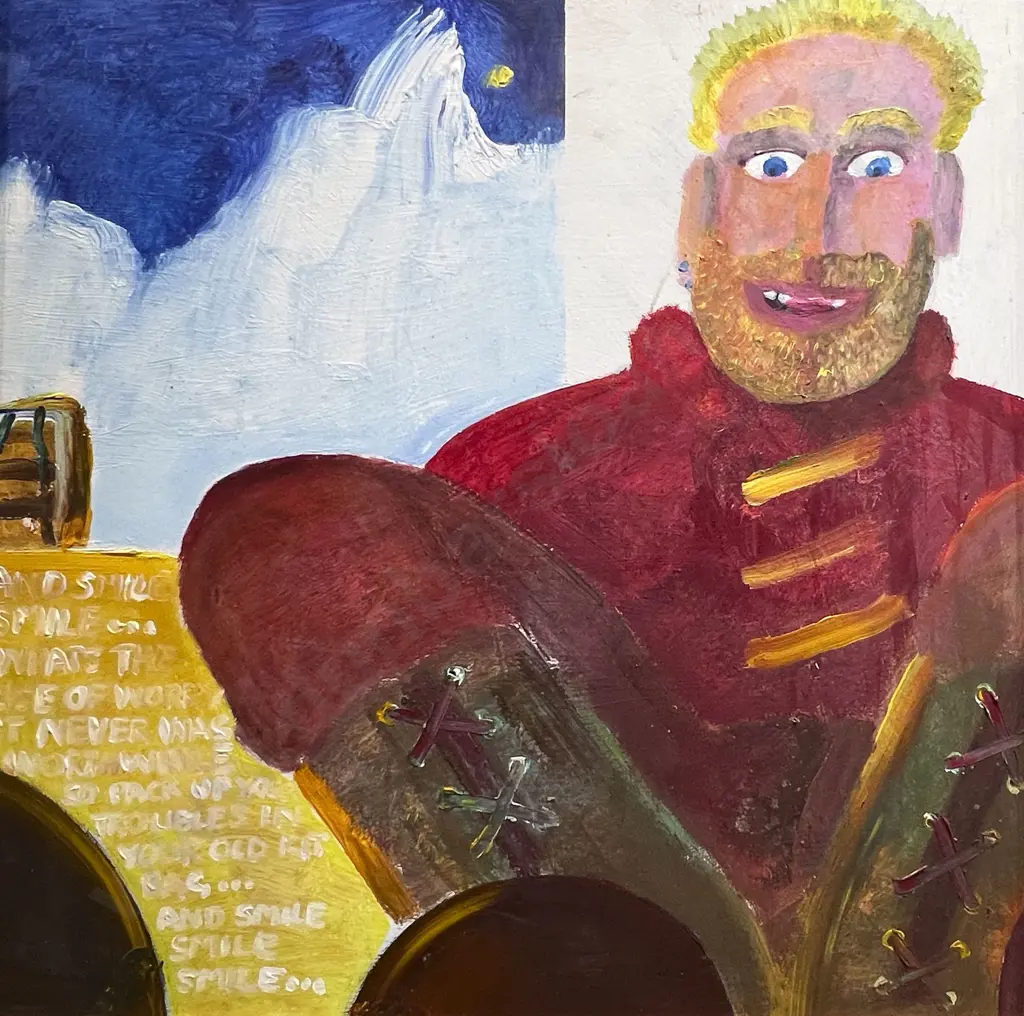 Fergus Collinson - "Pack Up Your Troubles" - Oil on Board Image 1++