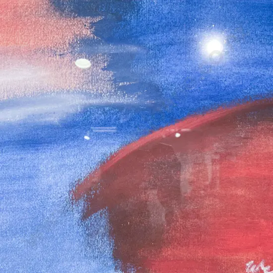 Signed Webb - Abstract Pastel on Paper