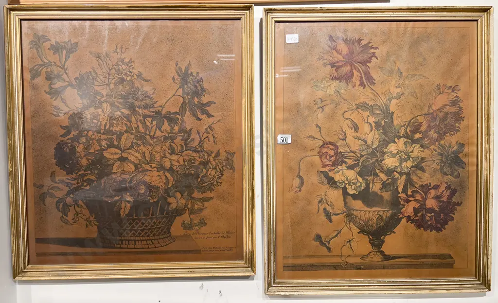 Two Vintage Botanical Study Prints Image 1++