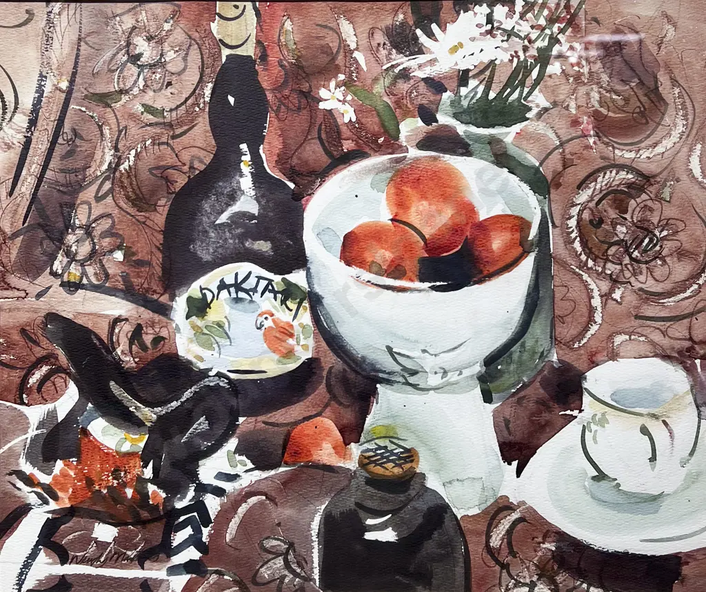 Wendy Masters - "The Tomato Bowl" - Watercolour Image 1++