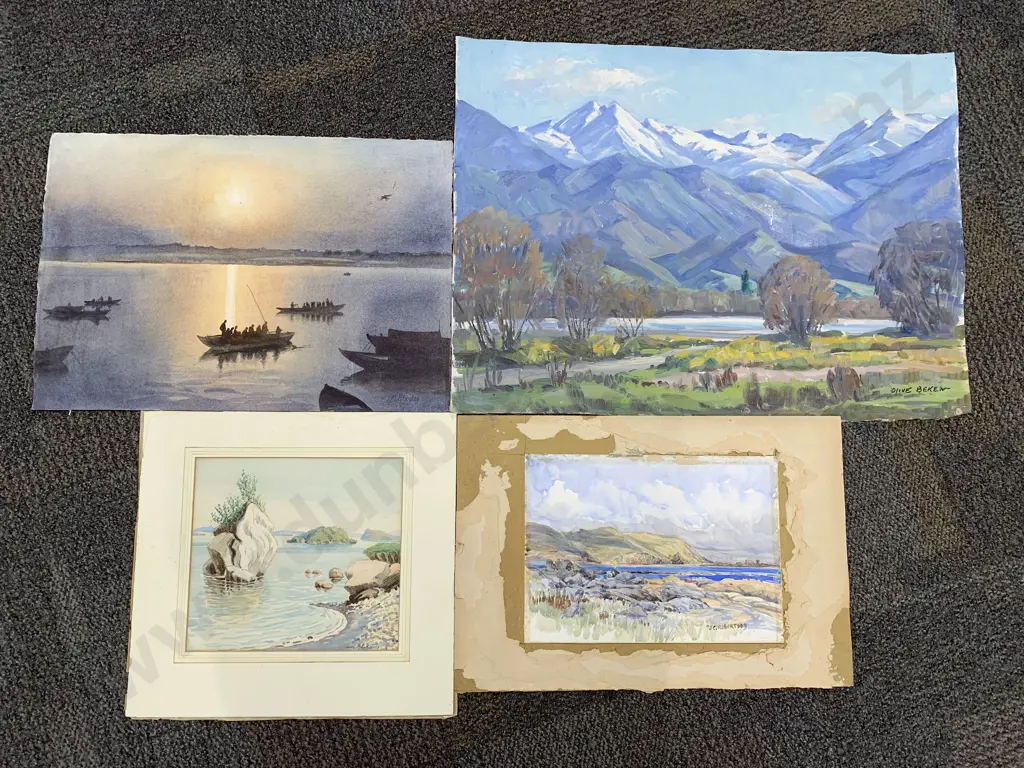 Olive Beken Oil on Canvas Image 1++