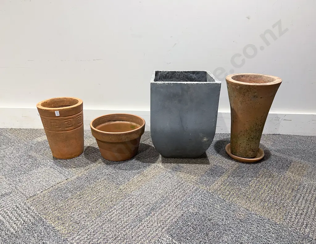 Four Assorted Plant Pots Image 1++