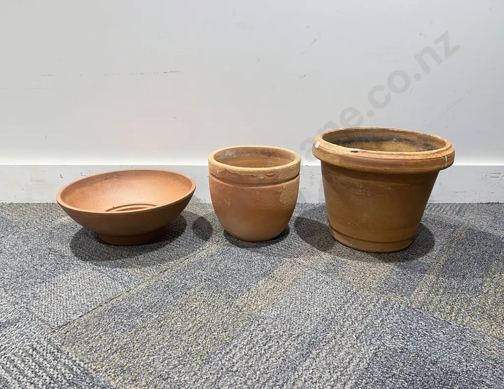 Three Assorted Plant Pots Image 1++