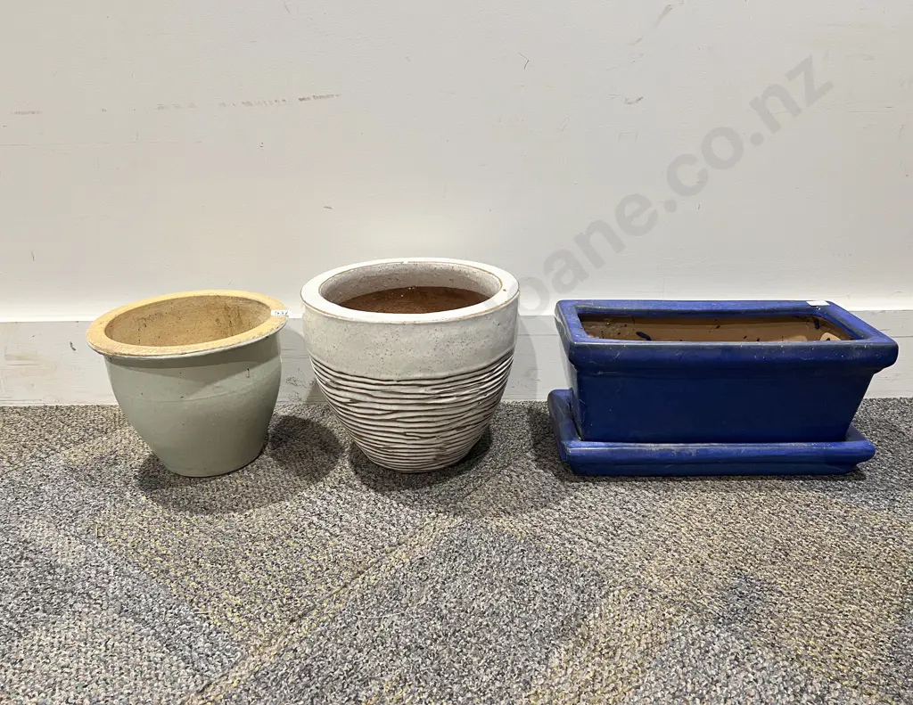 Three Assorted Plant Pots Image 1++