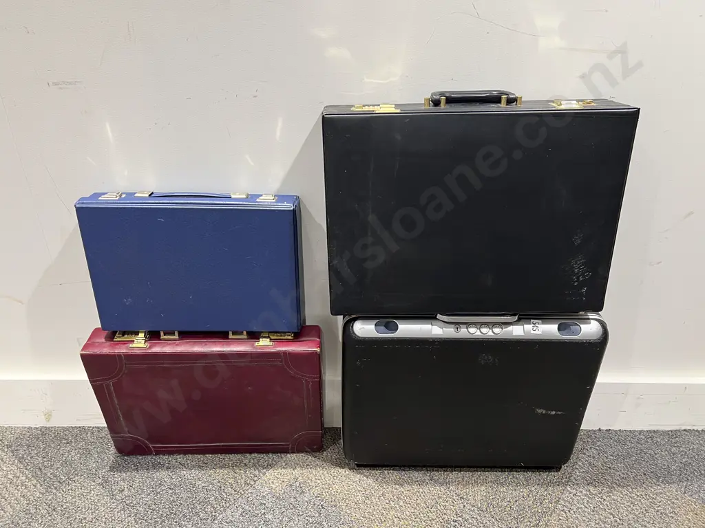 Four Assorted Briefcases Image 1++