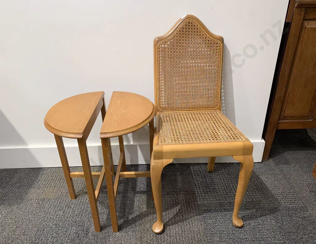 Wycombe Backed Side Chair & Pair Side Tables Image 1++