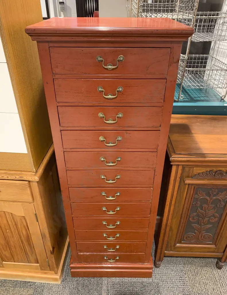 Chinese Lacquered Tallboy Image 1++