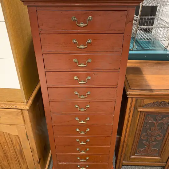 Chinese Lacquered Tallboy