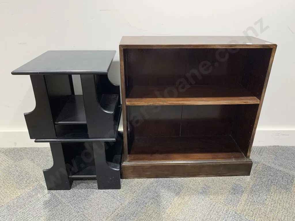 Small Two Tier Bookshelf with Two Side Tables Image 1++