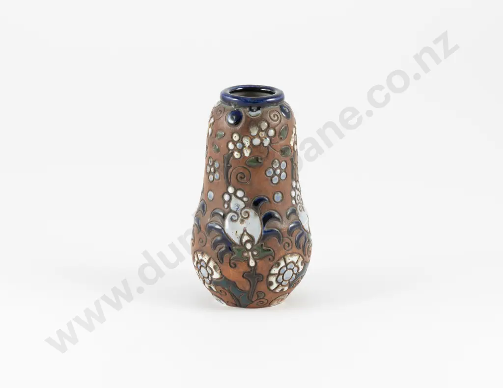 Early C20th Amphora Vase with Stylised Botanical Pattern Image 1++