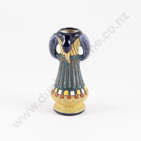 Early C20th Amphora Handled Vase With Moulded Ibis