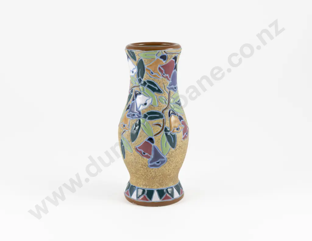 Early C20th Amphora Vase With Stylised Floral Decoration Image 1++