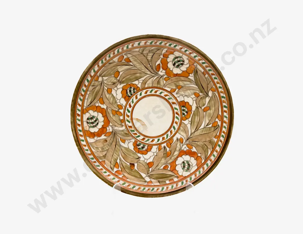 Crown Ducal Signed Charlotte Rhead Charger Image 1++