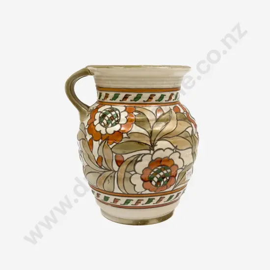 Crown Ducal Signed Charlotte Rhead Split Handled Vase