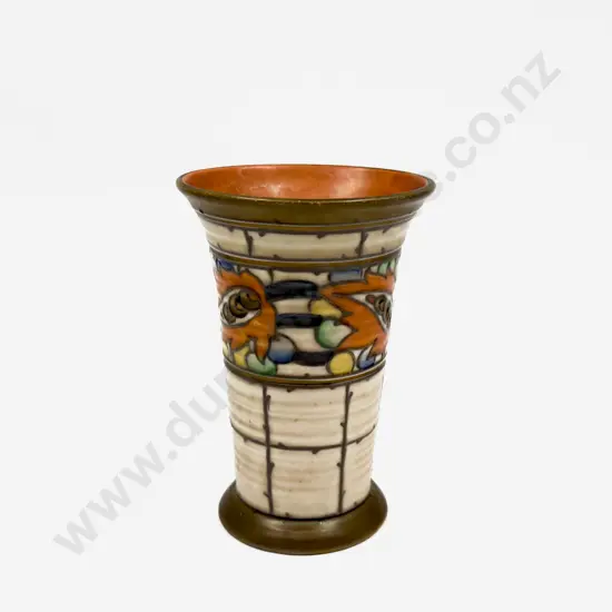 Crown Ducal Signed Charlotte Rhead Trumpet Vase