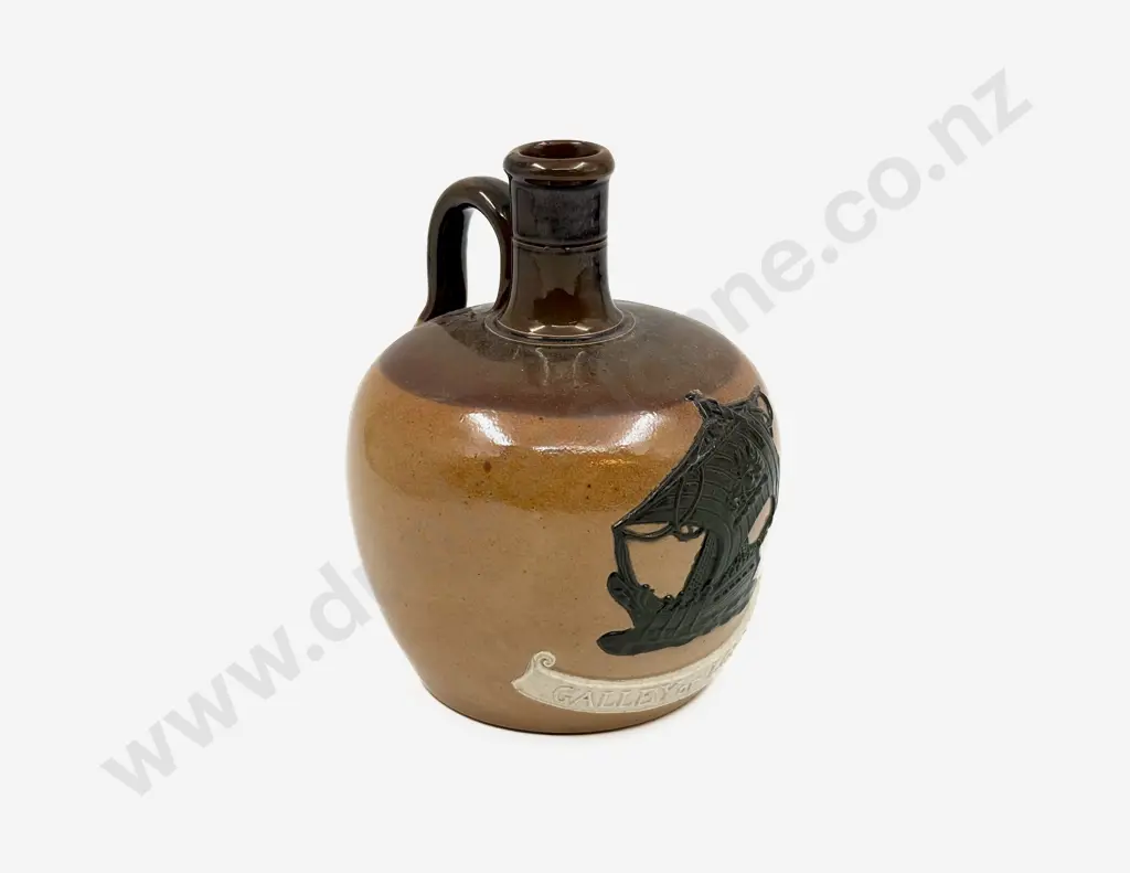 Doulton Lambeth Stoneware Whiskey Bottle Image 1++