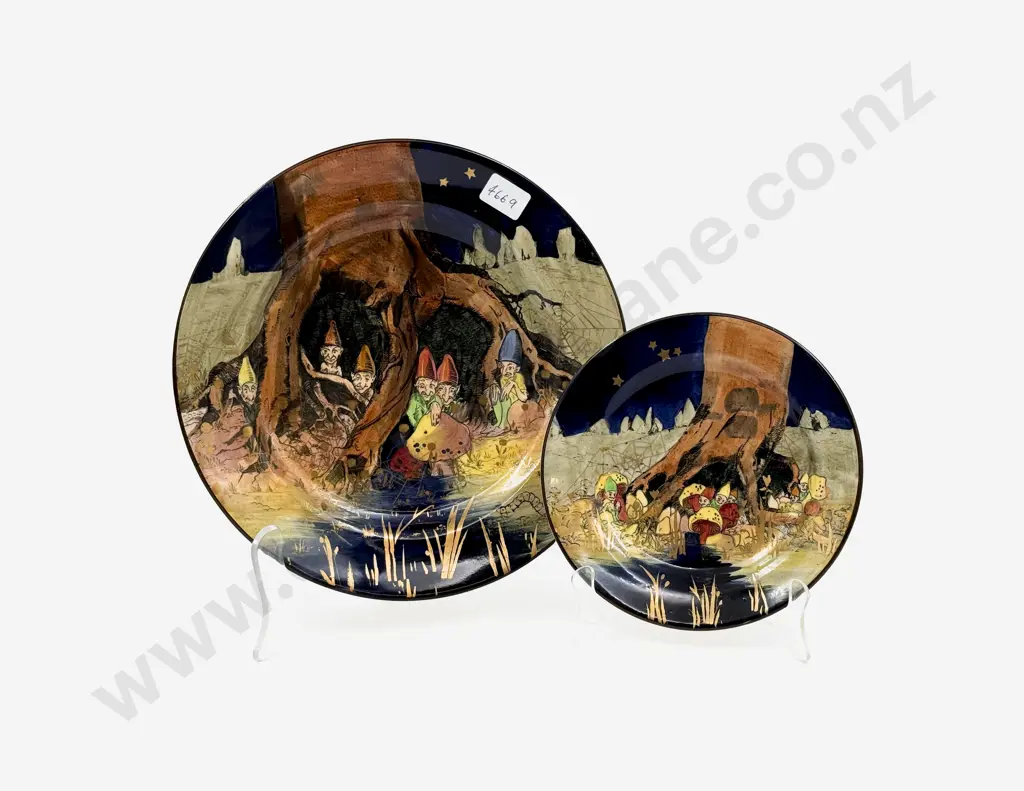 Two Royal Doulton Pixie Series Plates Image 1++